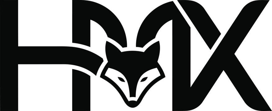 Modern fox head logo integrated into bold hmx text