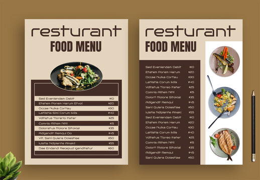 Food Menu Flyer