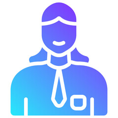 employee gradient fill icon