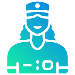 nurse gradient fill icon