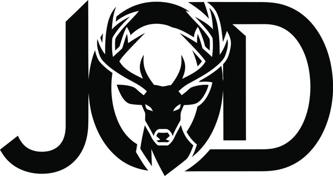 Jod logo featuring a stag head emblem