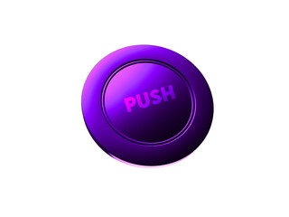 push button  3D illustration 