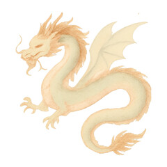 PNG Elegant mythical dragon illustration.