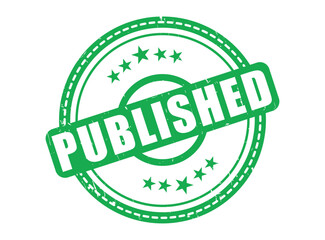 Published Rubber Stamp Seal with a Star Border