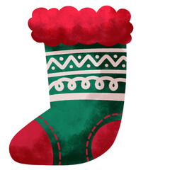 Watercolor Knit Sock