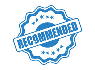 Fototapeta premium Recommended Rubber Stamp Seal with a Decorative Border