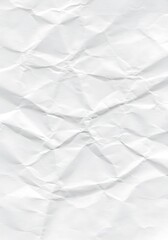 Fototapeta premium A simple, textured background of crumpled and wrinkled white paper.