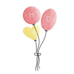 happy birthday balloons