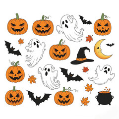 halloween pumpkin set