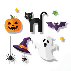 halloween vector set