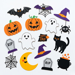 halloween icons set