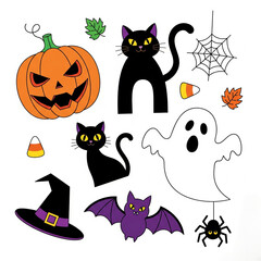halloween vector set