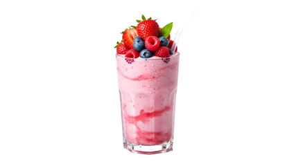 strawberry in glass