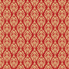 Royal Damask Fabric Texture, seamless pattern