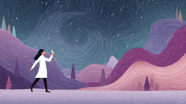 Scientist holds a laboratory vial with precision, performing detailed testing as part of ongoing medical and pharmaceutical research studies.