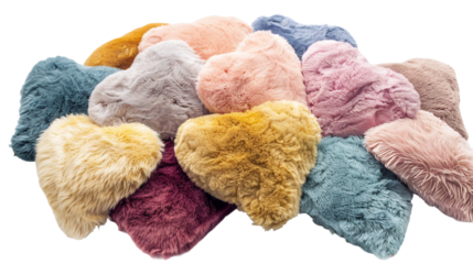 Cozy Plush Pillow Collection for Relaxation and Style on white background