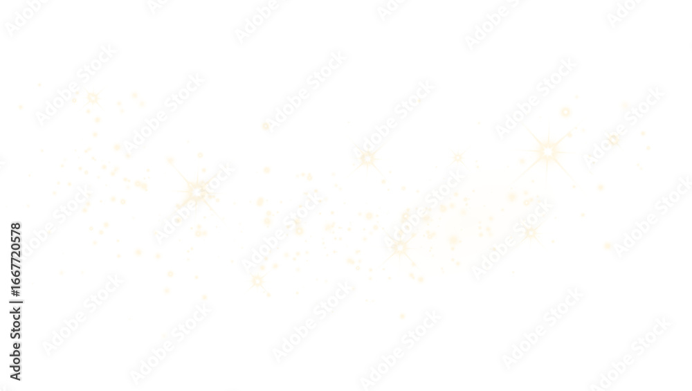 Wall mural light effect with many glitter particles with transparency. starry cloud with shining dust