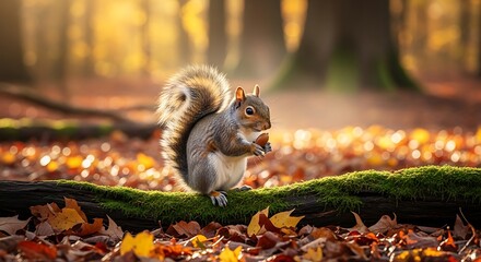 Autumn Forest Squirrel.