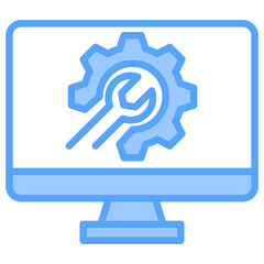 Social Media Blue Icon