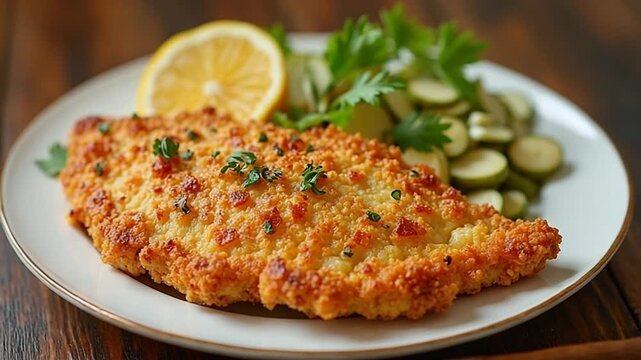  Fried Snapper served authentically on a plate
