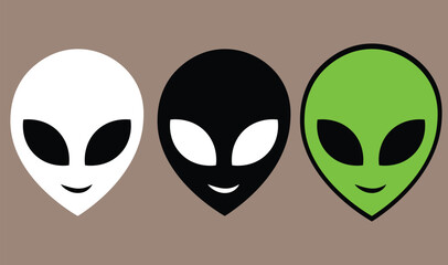 vector illustration of a mask, vector illustration of a alien head