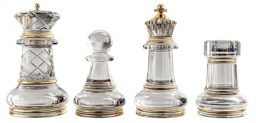 Chess Pieces Isolated
