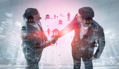 Online banking and digital banking innovation combining finance and technology, optimizing online...