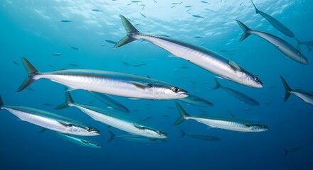 Naklejka premium School of Fish in the Ocean.