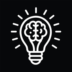 Symbol of smart thinking and innovative business ideas