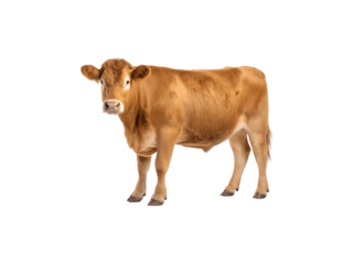 A limousin cattle breed showcasing its strong physique and distinctive features
