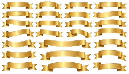 gold ribbon set