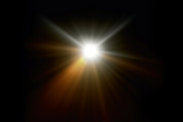 Abstract Golden Light Burst with Dark Backdrop, Luminous Light Explosion – Abstract Background, Golden Light Beam Radiance – Starburst Effect,  