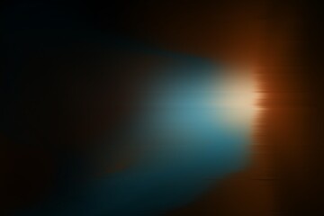 Glowing Diagonal Light Effect – Teal and Amber Tones, Modern Abstract Background – Colorful Streak in Darkness