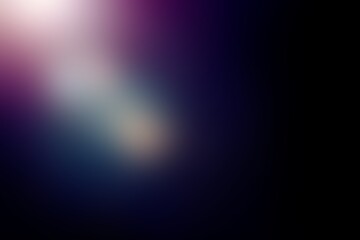 Magical Light Effect – White and Pink Rays with Bokeh, Bright Lens Flare – Abstract Shining Light on Black, Soft Glowing Light Beam – Elegant Abstract Background