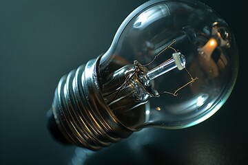 Brilliant idea conceptualized with a glowing lightbulb symbolizing innovation and bright inspiration