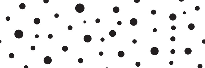 Seamless pattern with pink polka dots