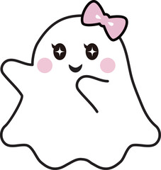 ハロウィン　おばけ　ゴースト　ゴシック　アイコン　飾り　キッズ　かわいい　おしゃれ　イラスト素材