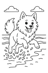 dog coloring page.eps