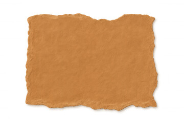 Torn orange textured paper edge, revealing rough surface texture with transparent backdrop, offering clean space for graphic design layout