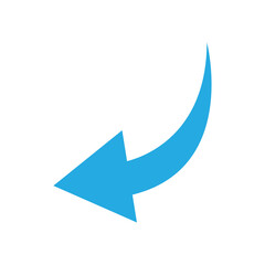 blue arrow icon