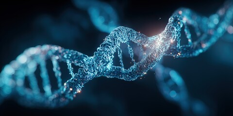 DNA image with blue light