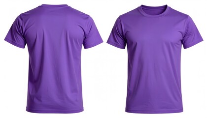 Bright purple plain t shirt for casual wear athletic shirt comfortable basic top short sleeve unisex tee clothing apparel men women summer clothing