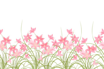 Watercolor flowers background vector for design.