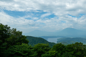 野尻湖を眺めて