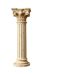 Fototapeta premium Classical architectural pillar with detailed carvings and texture
