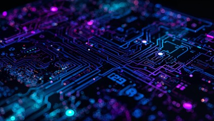 abstract circuit board pattern