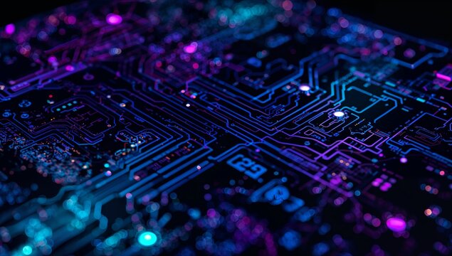 abstract circuit board pattern