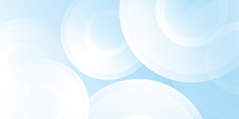 Modern minimalist banner background, pastel colorful, blue and white abstract modern design art