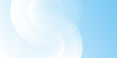 Modern minimalist banner background, pastel colorful, blue and white abstract