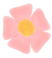 Pink flower vector